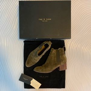 rag & bone Walker ankle boot, smoke suede, 37